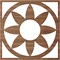 Ekena Millwork Blume Wood Fretwork Pierced Ceiling Medallion, Walnut, 32"OD x 11 1/8"ID x 1/4"T CMWP32X32X0250BLWA - alternate 3